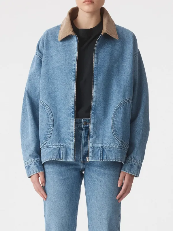 Gina Oversized Bomber Jacket Tonal made by Nobody Denim