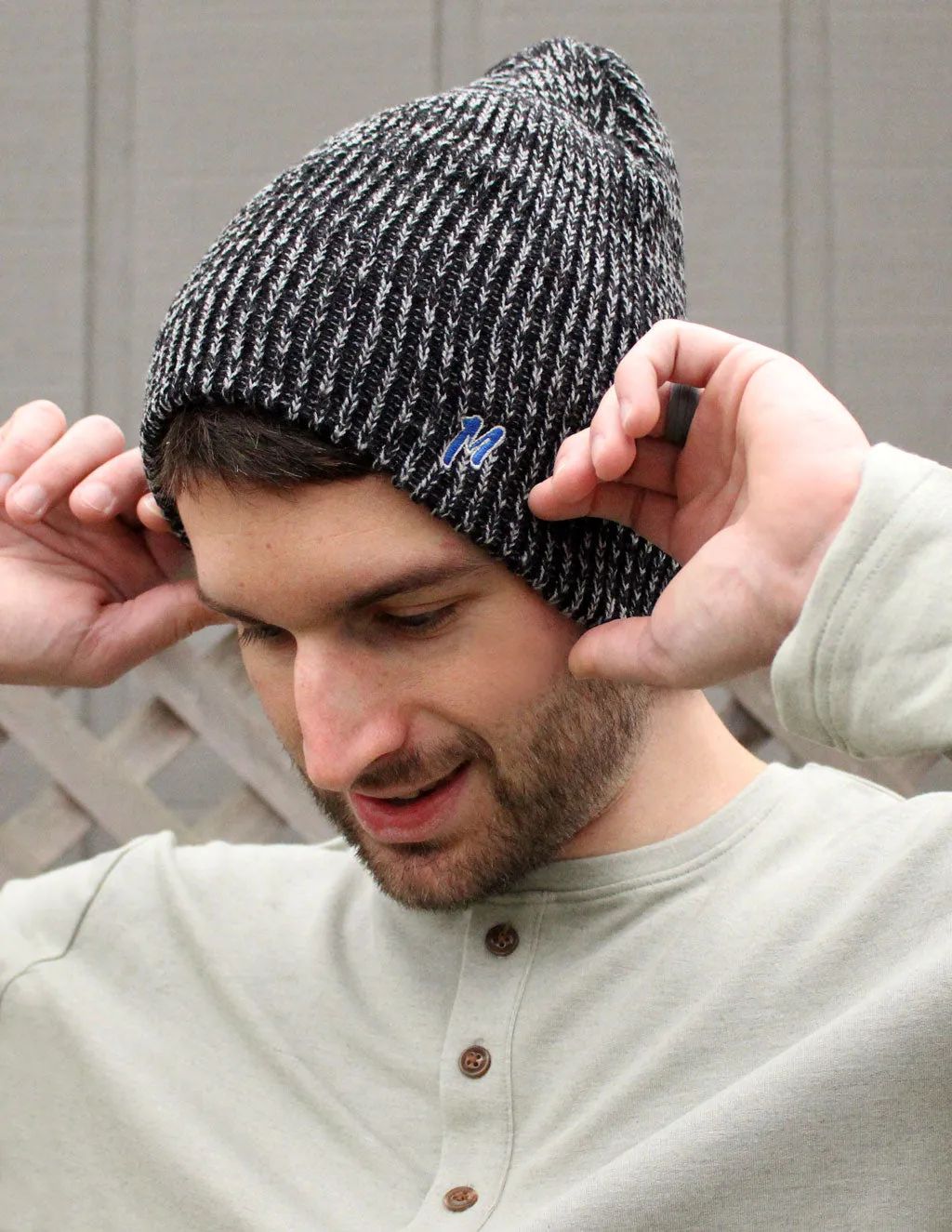 GRAY MARLED BEANIE sold by Mugsy product image thumbnail 3