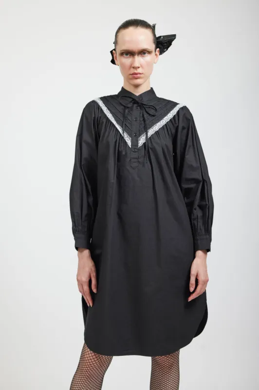 Landry Lace Dress in Black sold by Batsheva