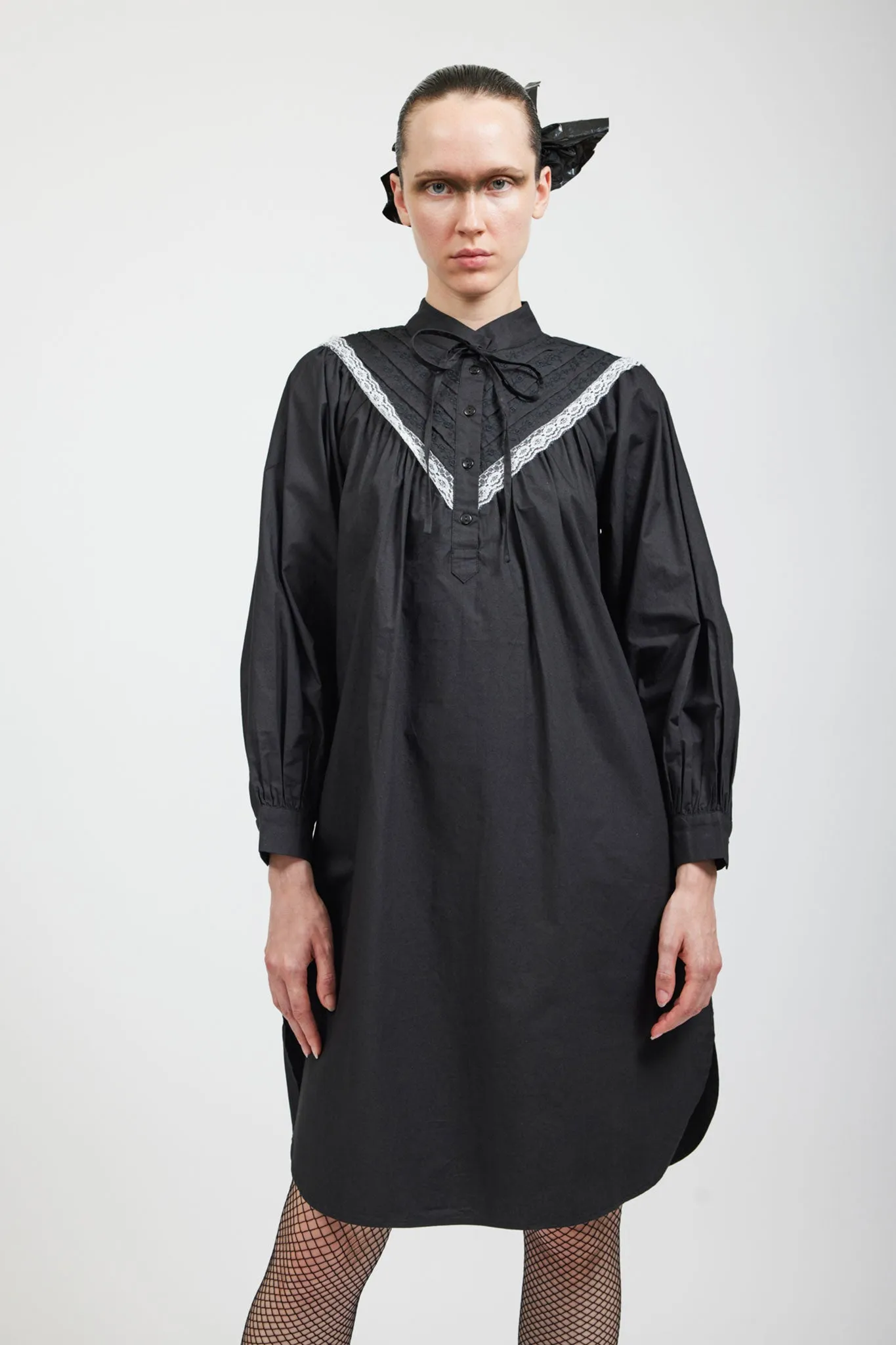 Landry Lace Dress in Black sold by Batsheva
