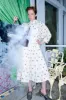 Smock Dress in Ecru Embroidered Poplin sold by Batsheva