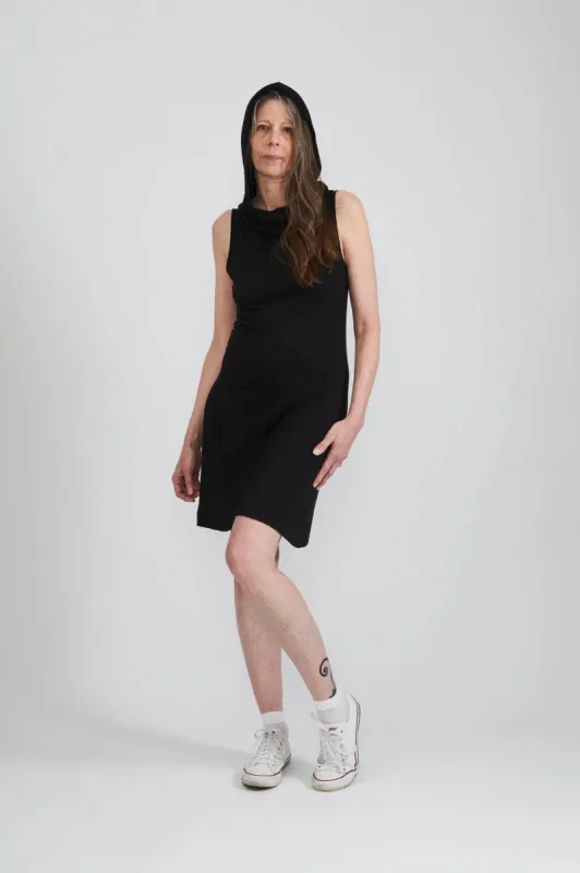 Norma Dress in Black Jersey made by Batsheva