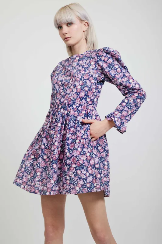 Laura Ashley x BATSHEVA Square Neck Mini Prairie Dress in Inglesham made by Batsheva