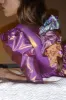 Scrunchie in Dotted Silk sold by Batsheva
