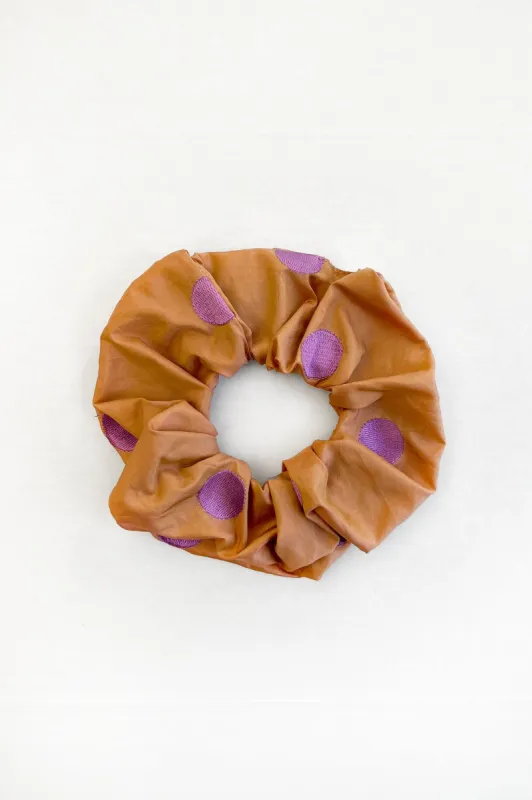 Scrunchie in Dotted Silk sold by Batsheva