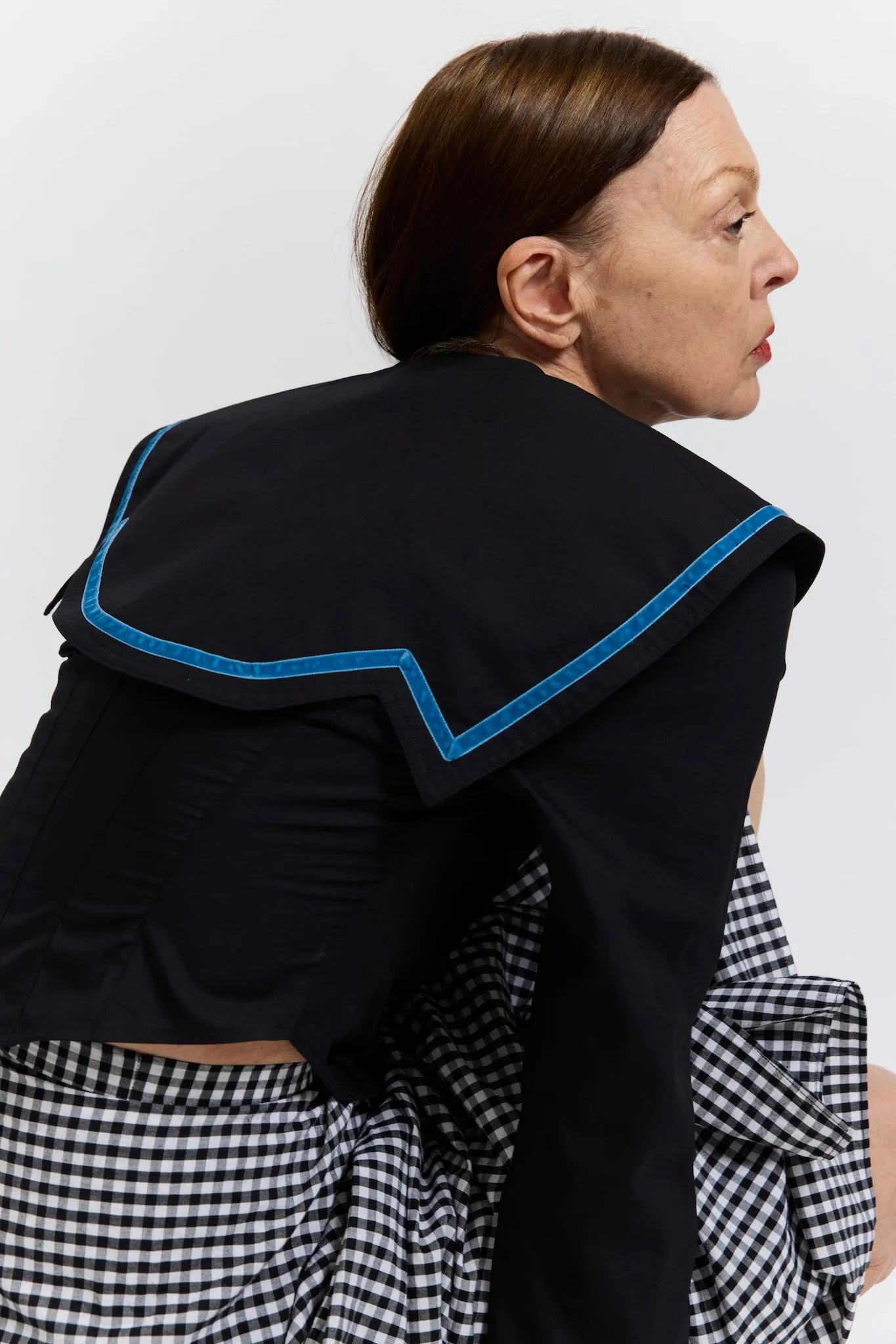 Skipper Blouse in Black Cotton Poplin sold by Batsheva product image thumbnail 5