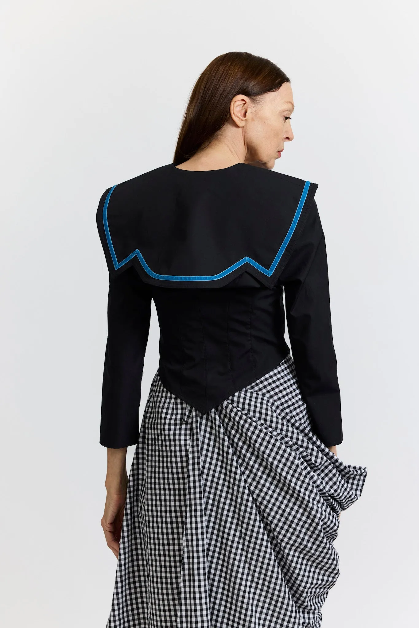 Skipper Blouse in Black Cotton Poplin sold by Batsheva product image thumbnail 4