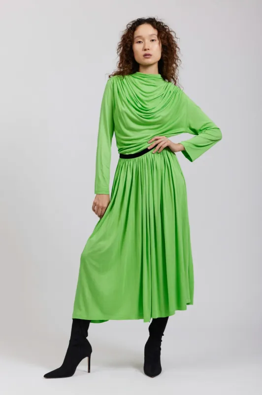 River Dress in Lime made by Batsheva