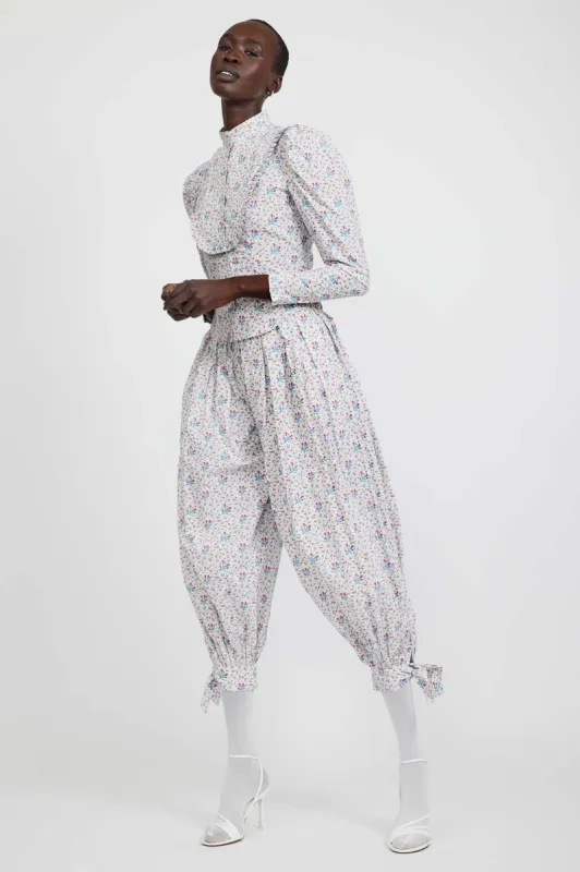 Laura Ashley x BATSHEVA Hauls Pant in Duxford Pines made by Batsheva