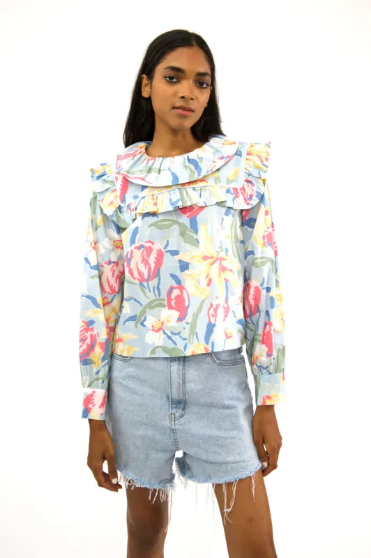 Sample Sale Rhodri Blouse In Tulips made by Batsheva