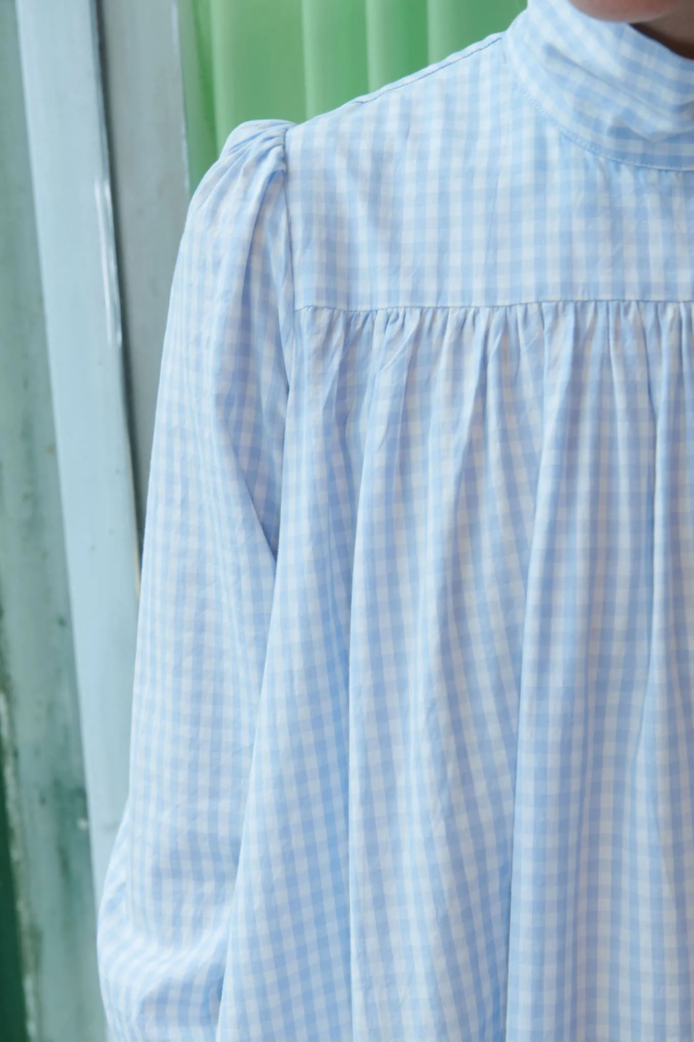Iva Dress in Pale Blue Gingham sold by Batsheva product image thumbnail 5