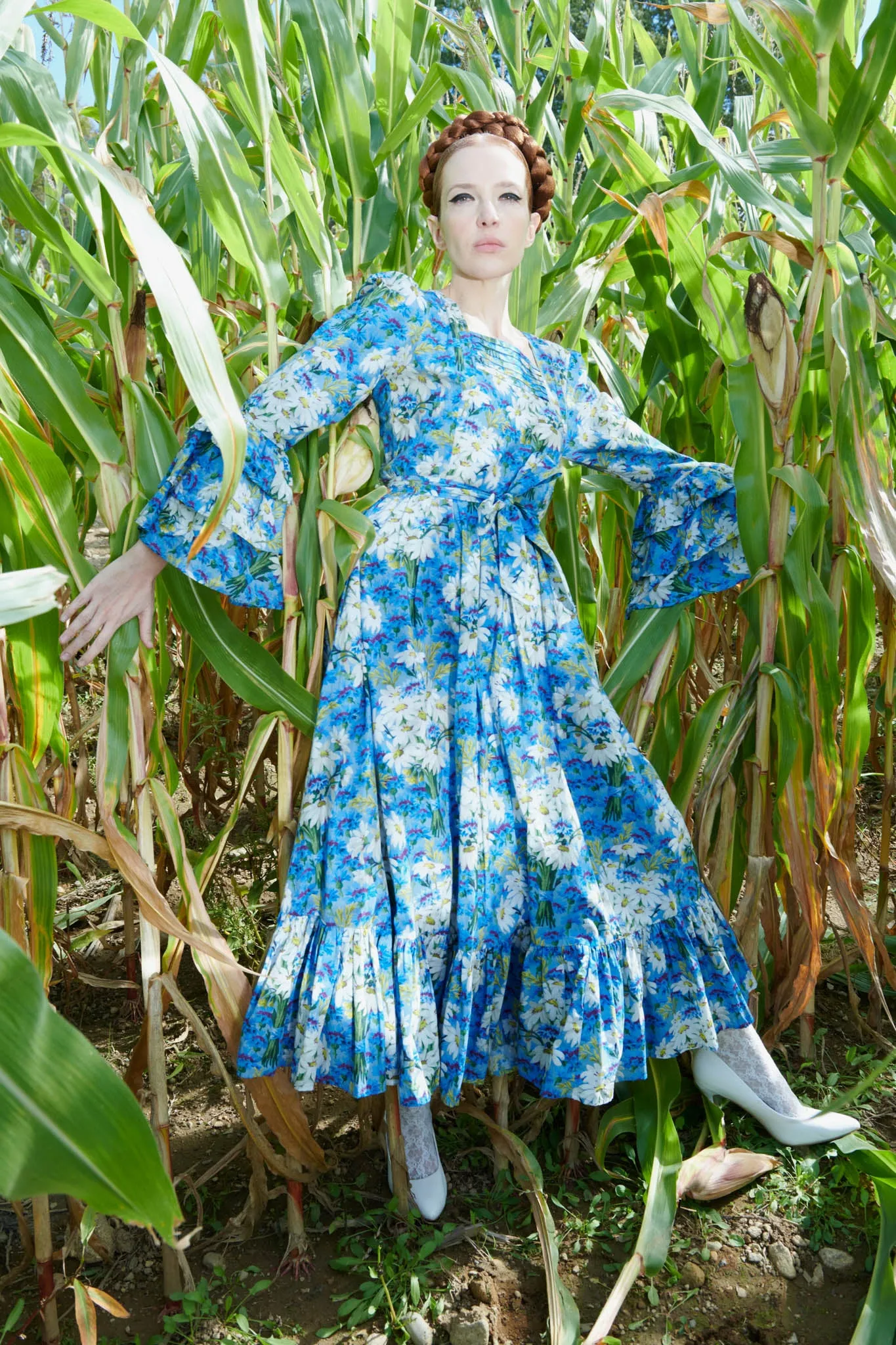 andmary Laura tiered dress　アンドマリー ANDMARY】Laura tiered dress
