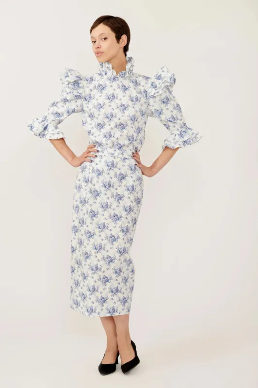 Antoinette Blouse in Vintage 1940's French Floral sold by Batsheva