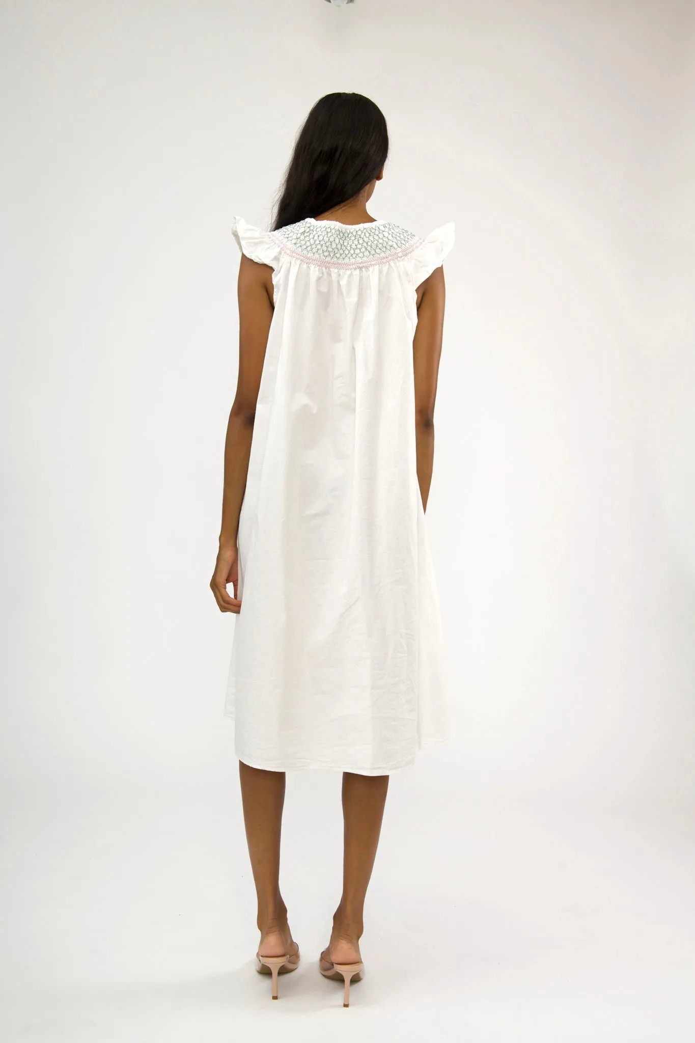 Sample Sale White Dress with Smocking Detail sold by Batsheva product image thumbnail 2