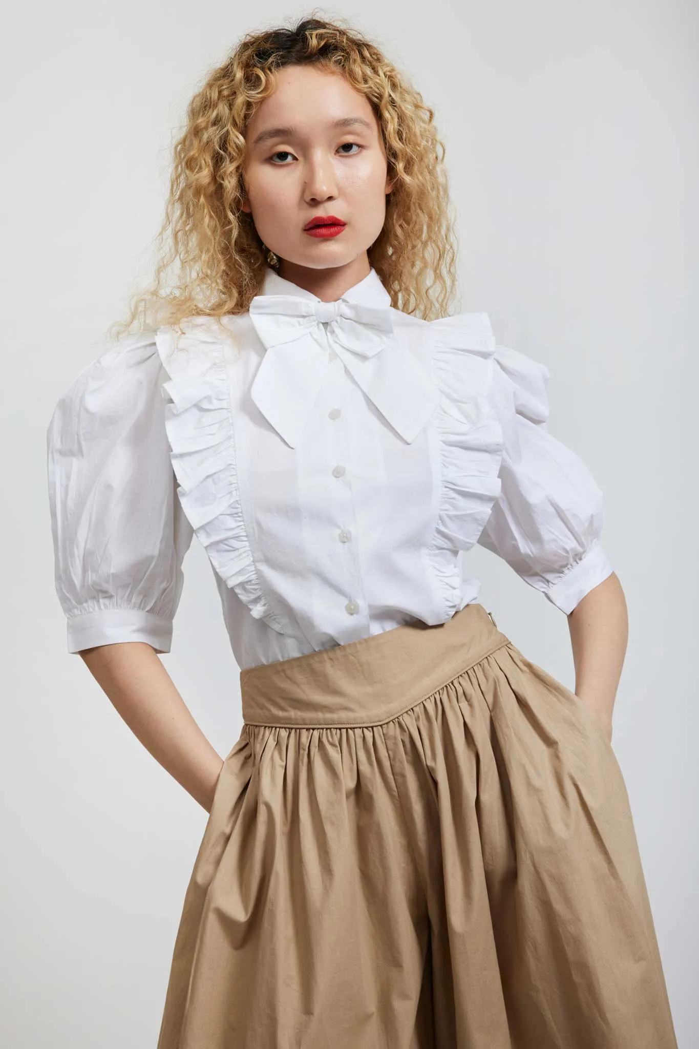 Moon Blouse in White sold by Batsheva product image thumbnail 4