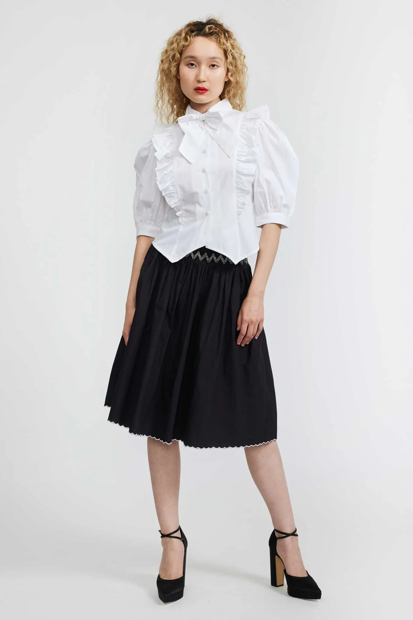 Moon Blouse in White sold by Batsheva product image thumbnail 3