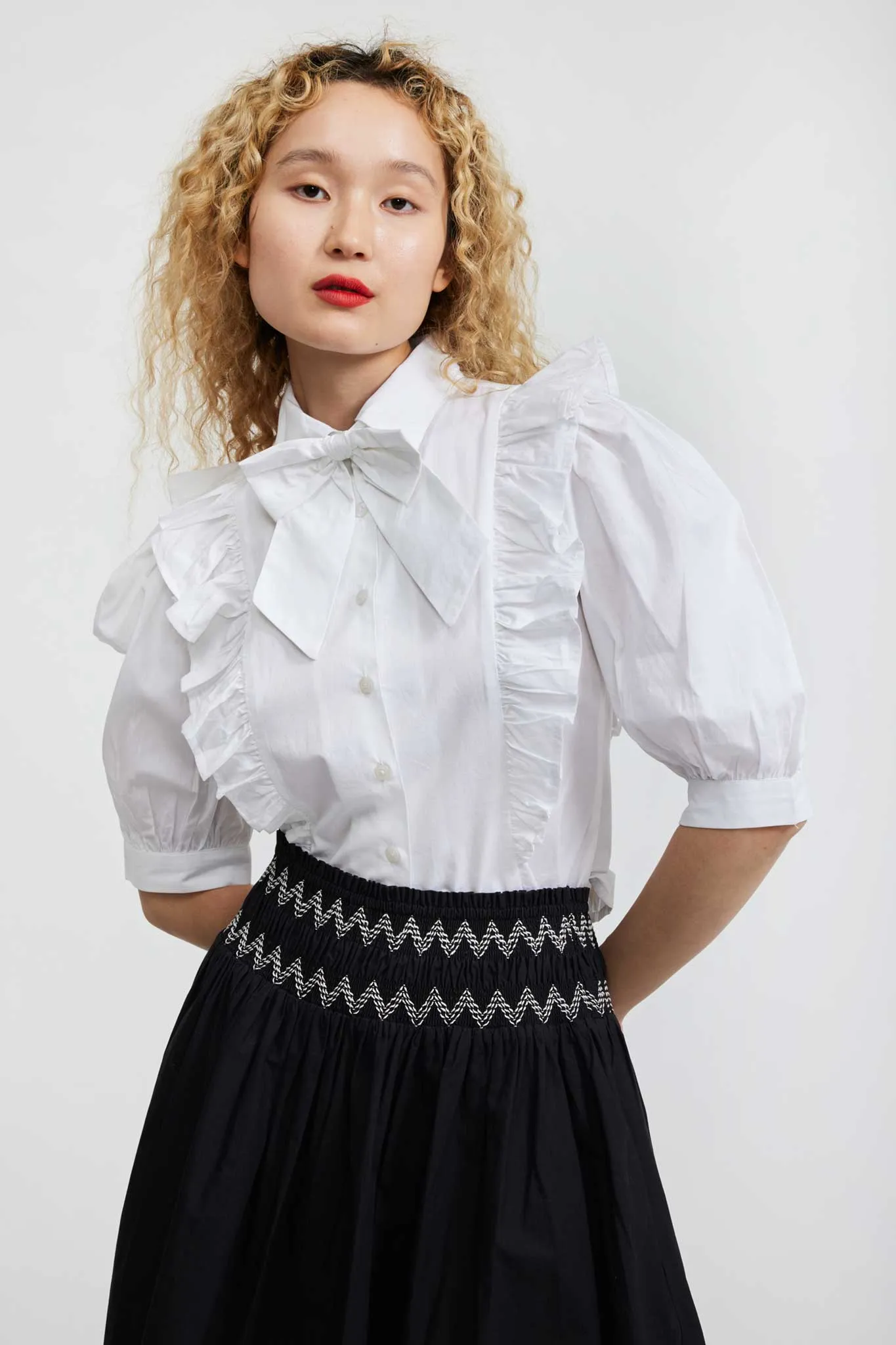 Moon Blouse in White sold by Batsheva product image thumbnail 2