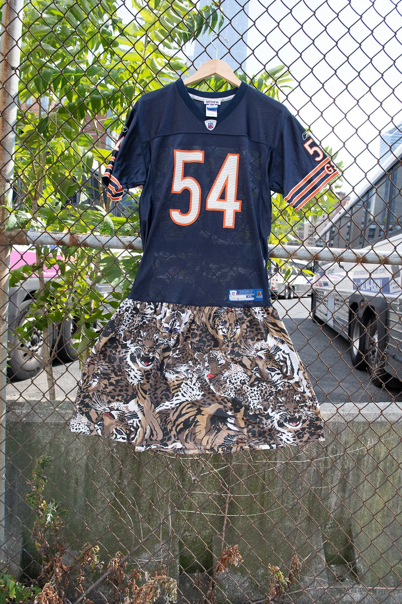 One-of-a-Kind Vintage Chicago Bears Jersey Dress sold by Batsheva