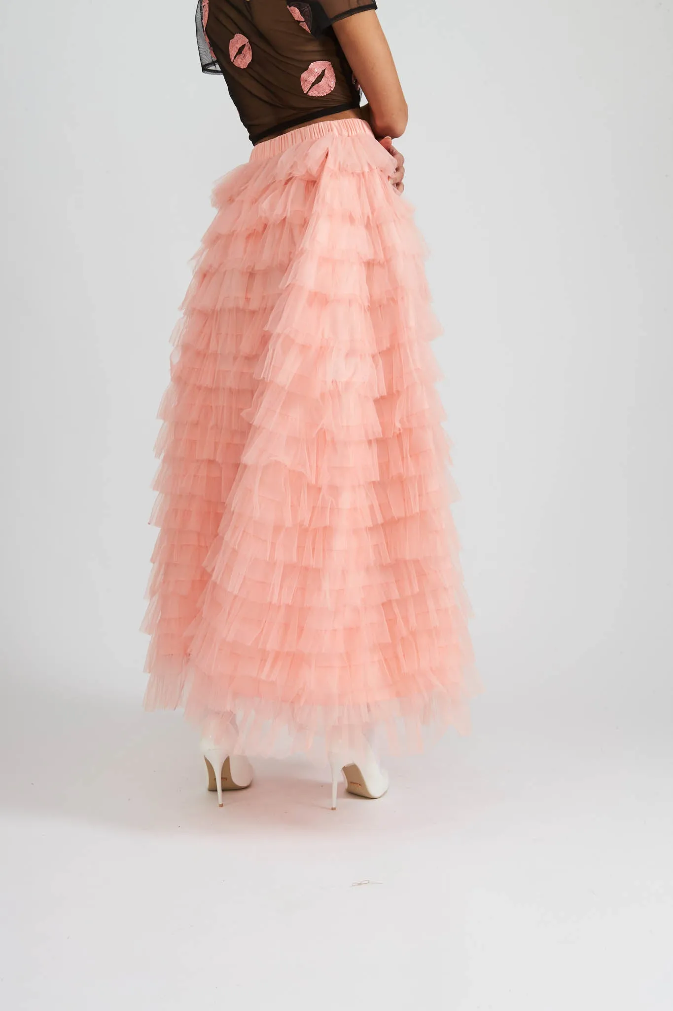 Etta Skirt in Shell Pink sold by Batsheva product image thumbnail 2