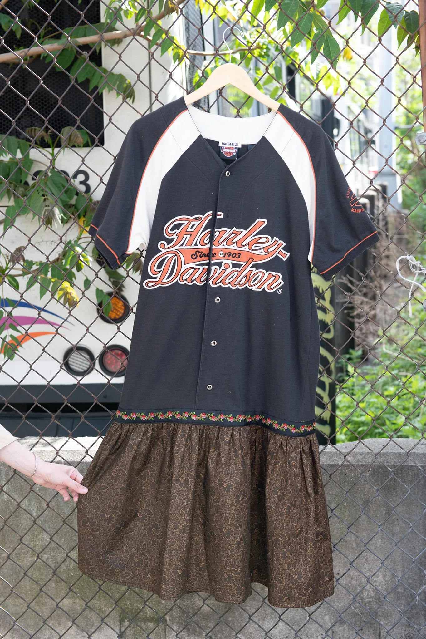 One-of-a-Kind Vintage Harley Davidson Jersey Dress sold by Batsheva