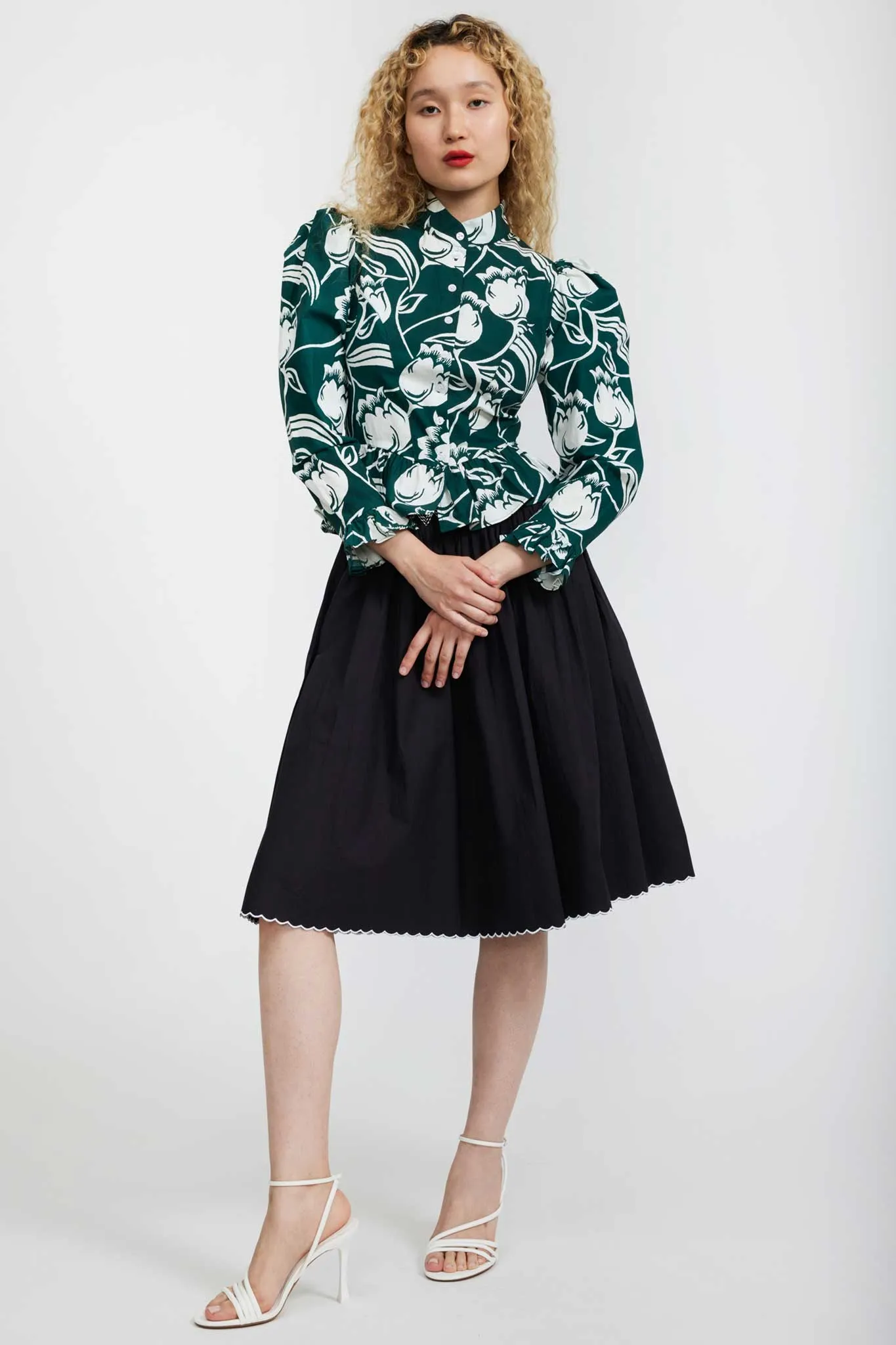 Grace Blouse in Forest Tulip sold by Batsheva product image thumbnail 2