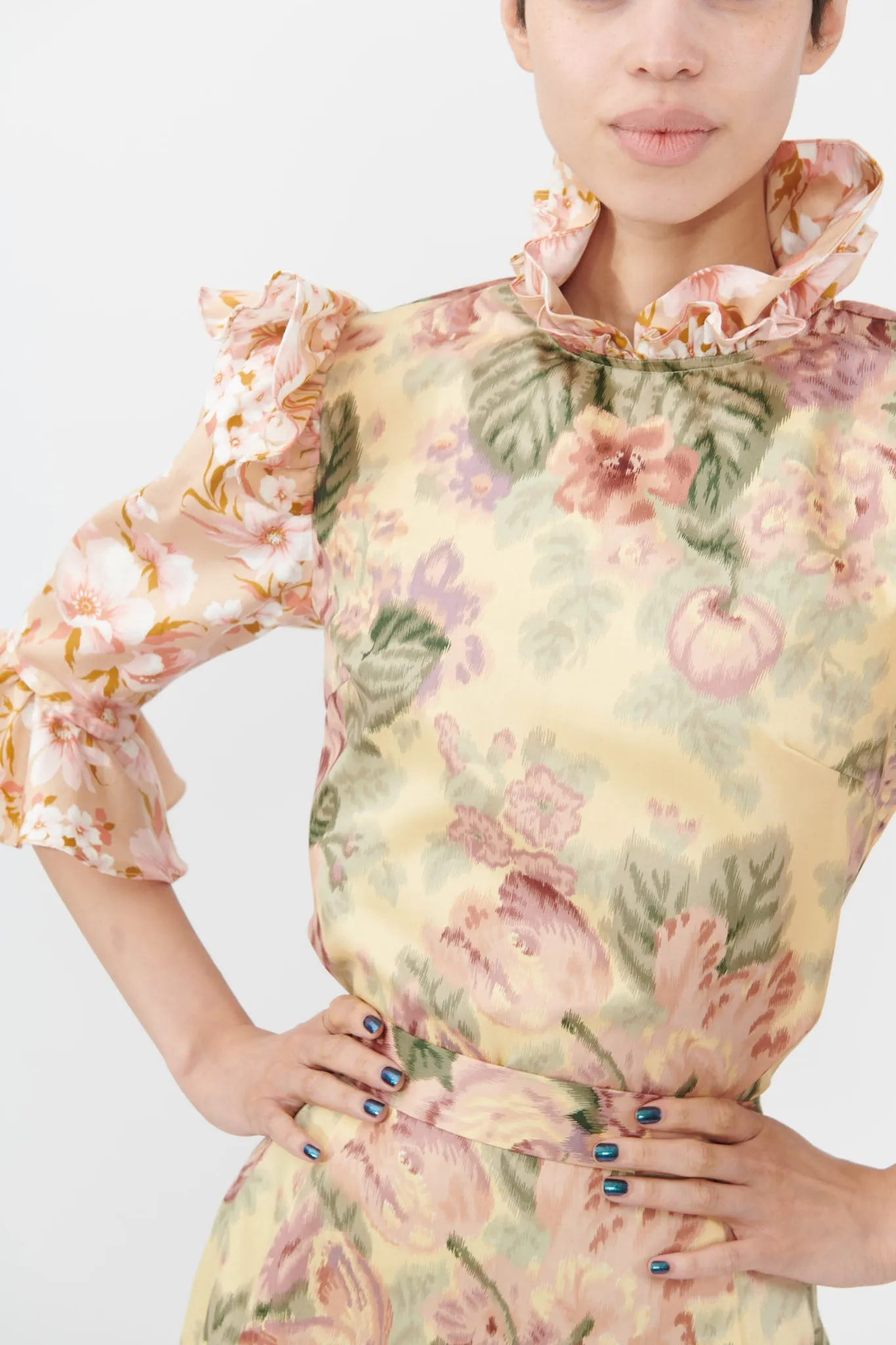 Antoinette Blouse in Vintage Vintage Floral Combo sold by Batsheva product image thumbnail 4
