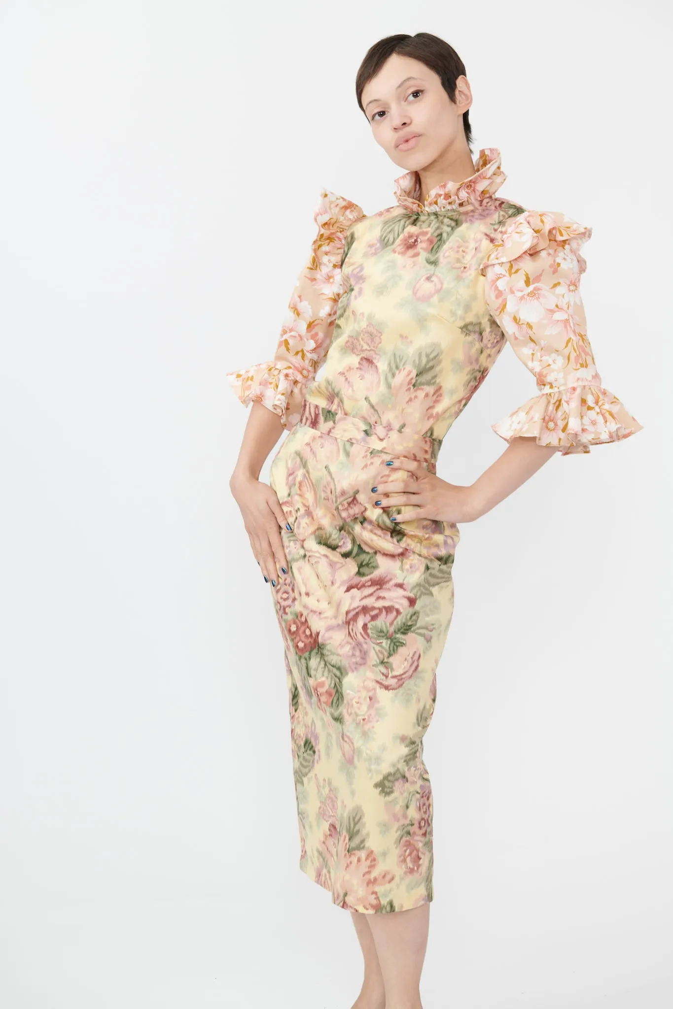 Antoinette Blouse in Vintage Vintage Floral Combo sold by Batsheva product image thumbnail 2