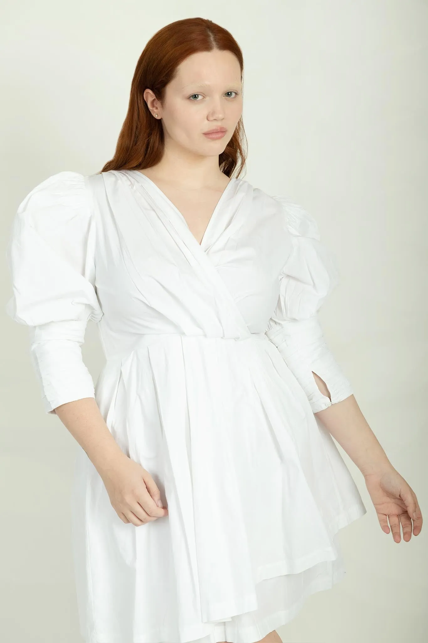 Sample Sale Izra Dress in White Cotton sold by Batsheva product image thumbnail 3