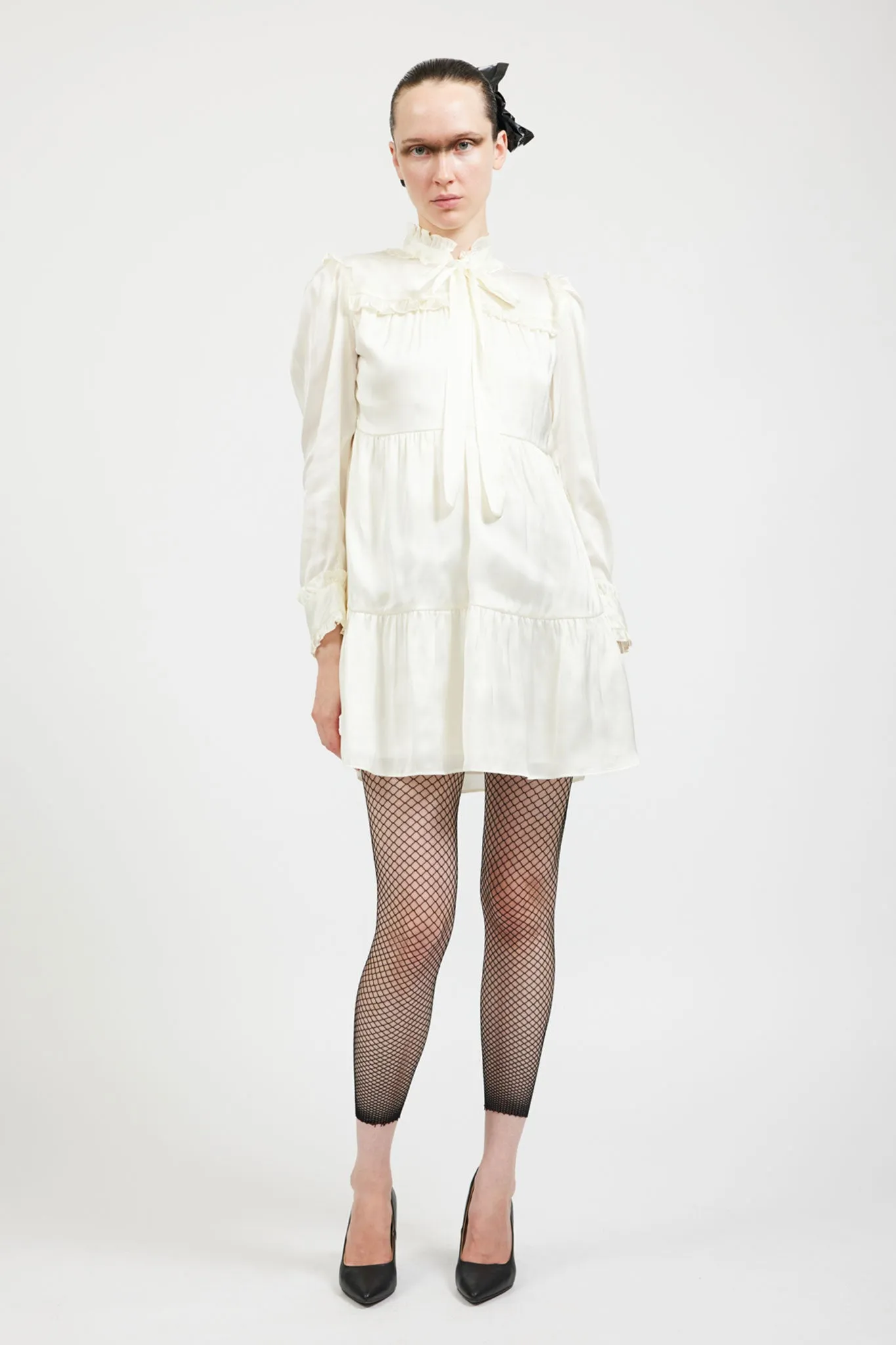 Mina Dress in Cream Satin sold by Batsheva product image thumbnail 2