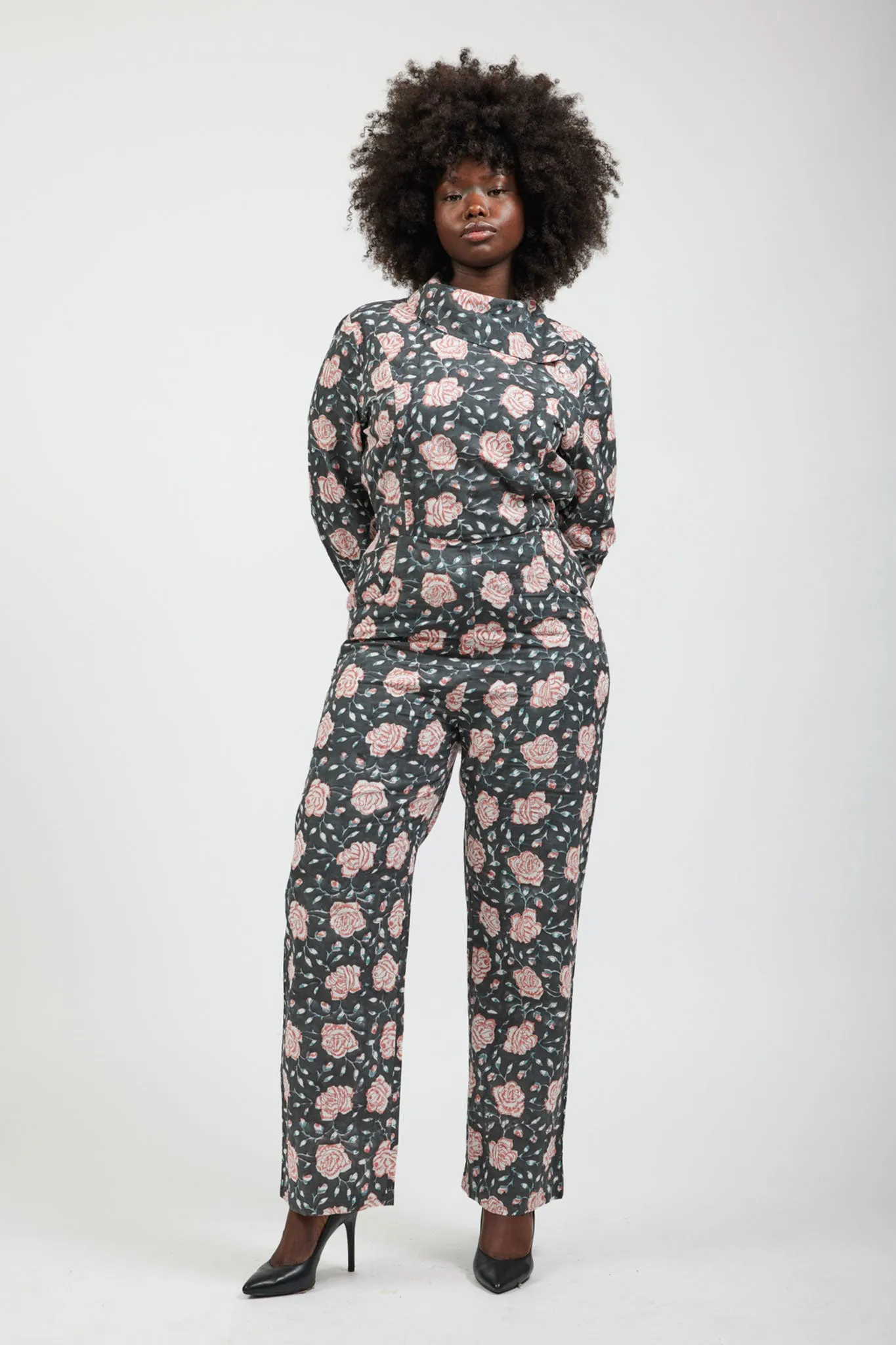 Mila Jumpsuit in Black Watercolor Floral sold by Batsheva product image thumbnail 2