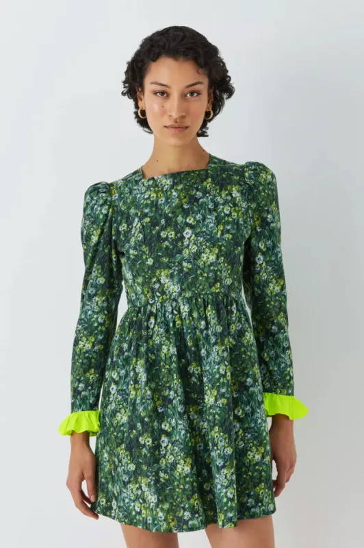 Sample Sale Mini Prairie Dress in Sherwood Forest sold by Batsheva