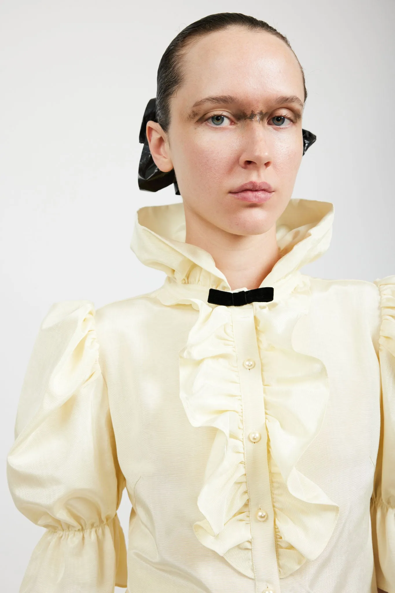 Lou Blouse in Cream Moiré sold by Batsheva product image thumbnail 5