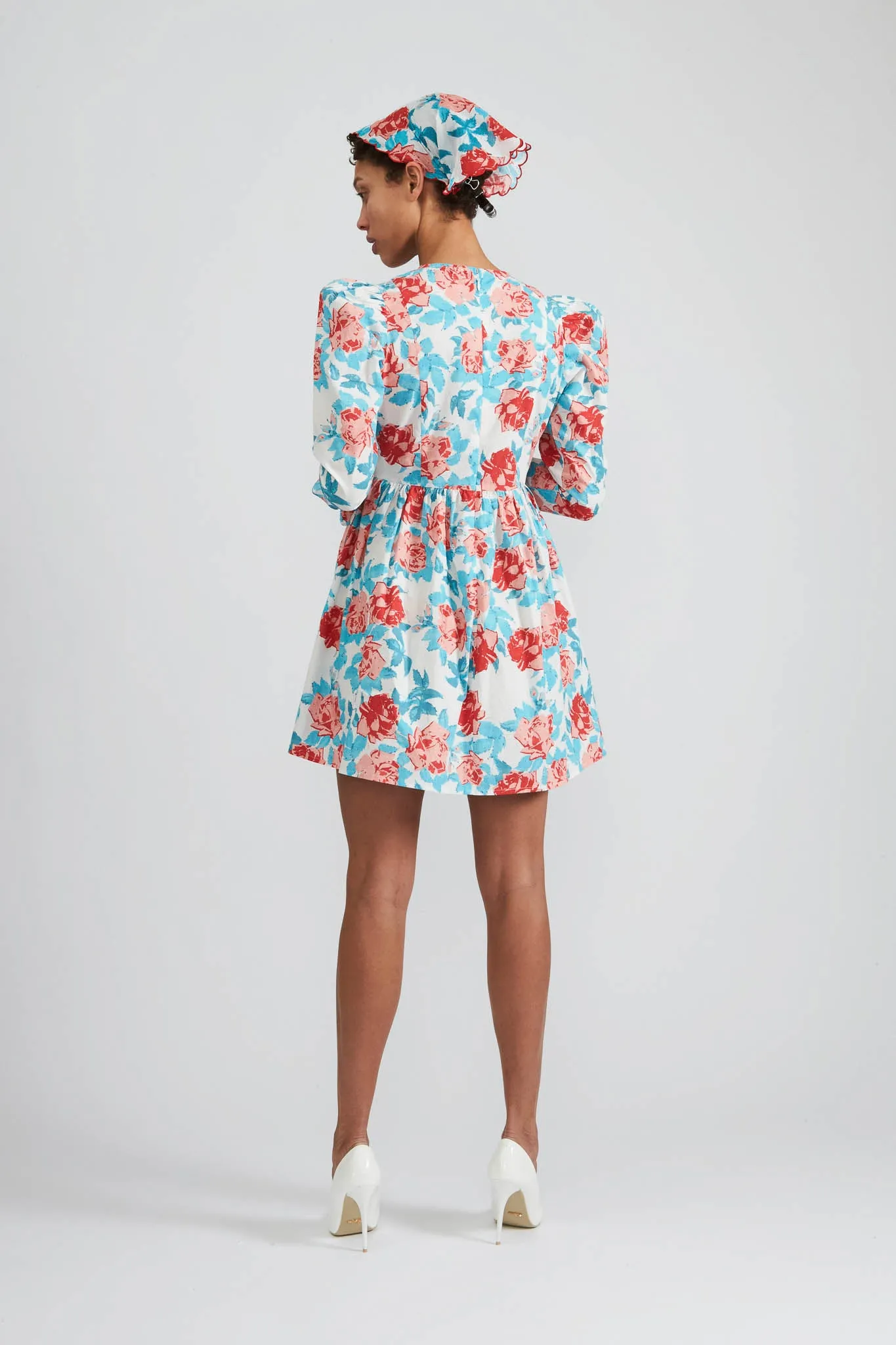 Square Neck Mini Prairie Dress in Painted Rose sold by Batsheva product image thumbnail 2