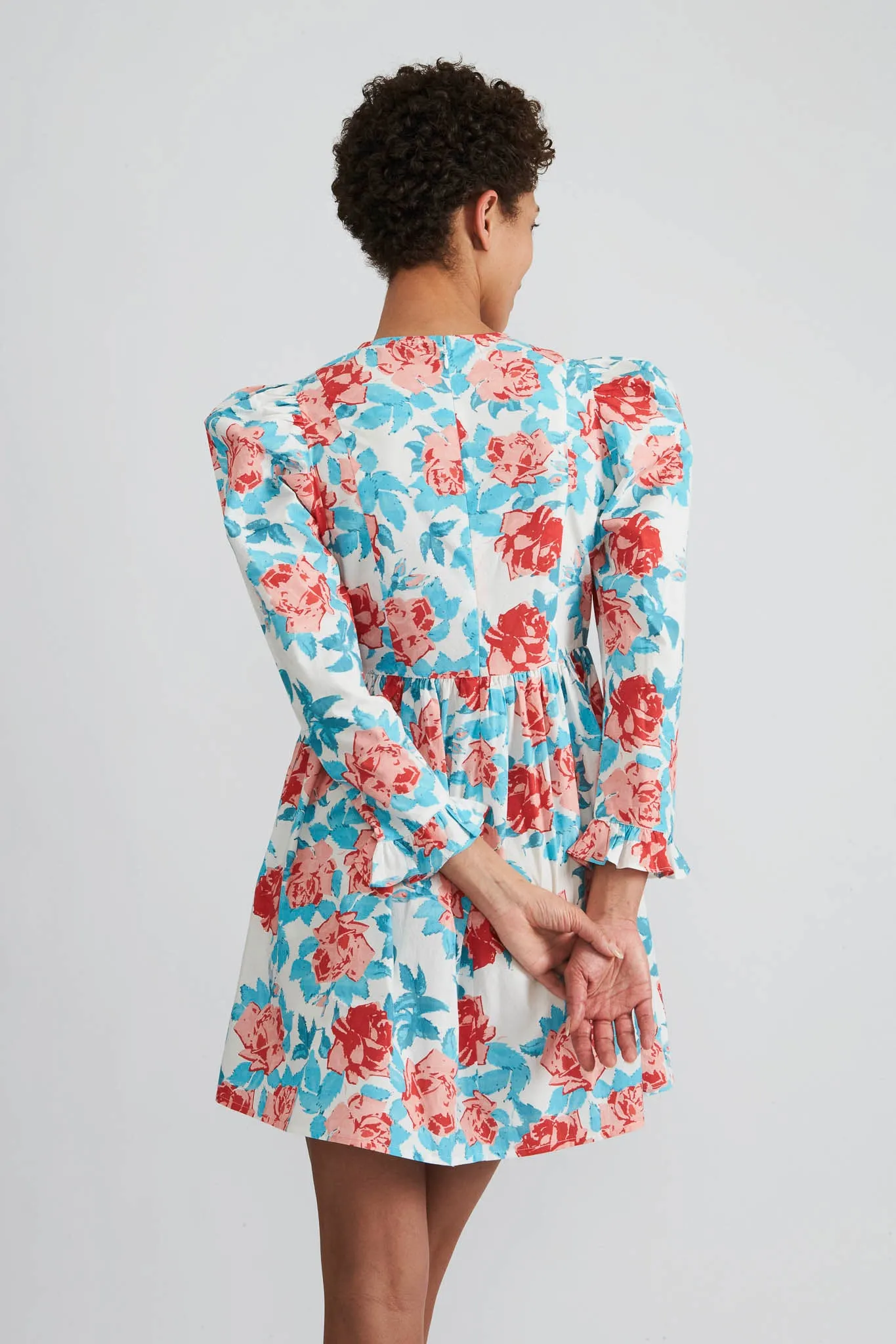 Square Neck Mini Prairie Dress in Painted Rose sold by Batsheva product image thumbnail 5