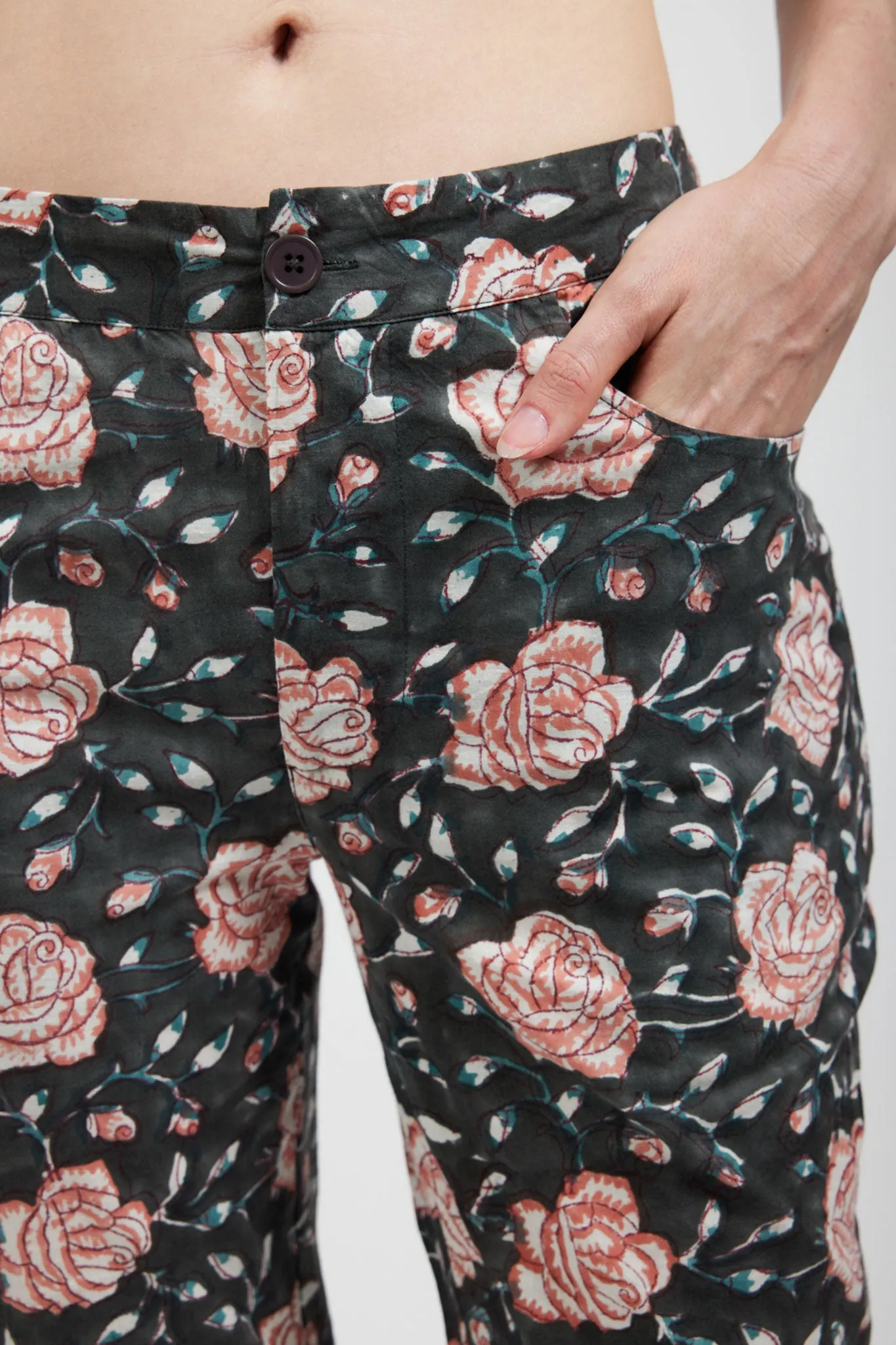 Lawyer Pant in Black Watercolor Floral sold by Batsheva product image thumbnail 4