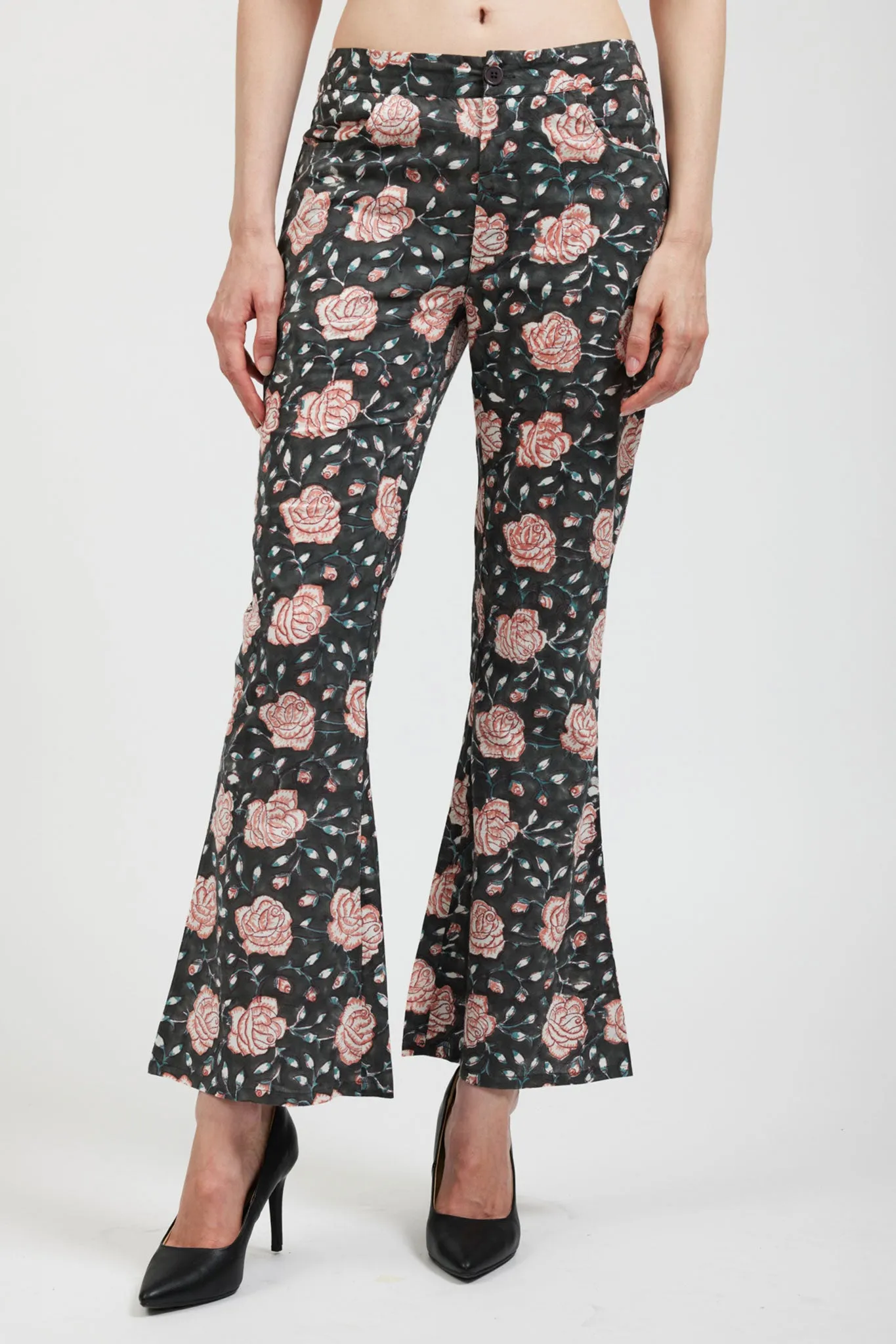 Lawyer Pant in Black Watercolor Floral sold by Batsheva product image thumbnail 3
