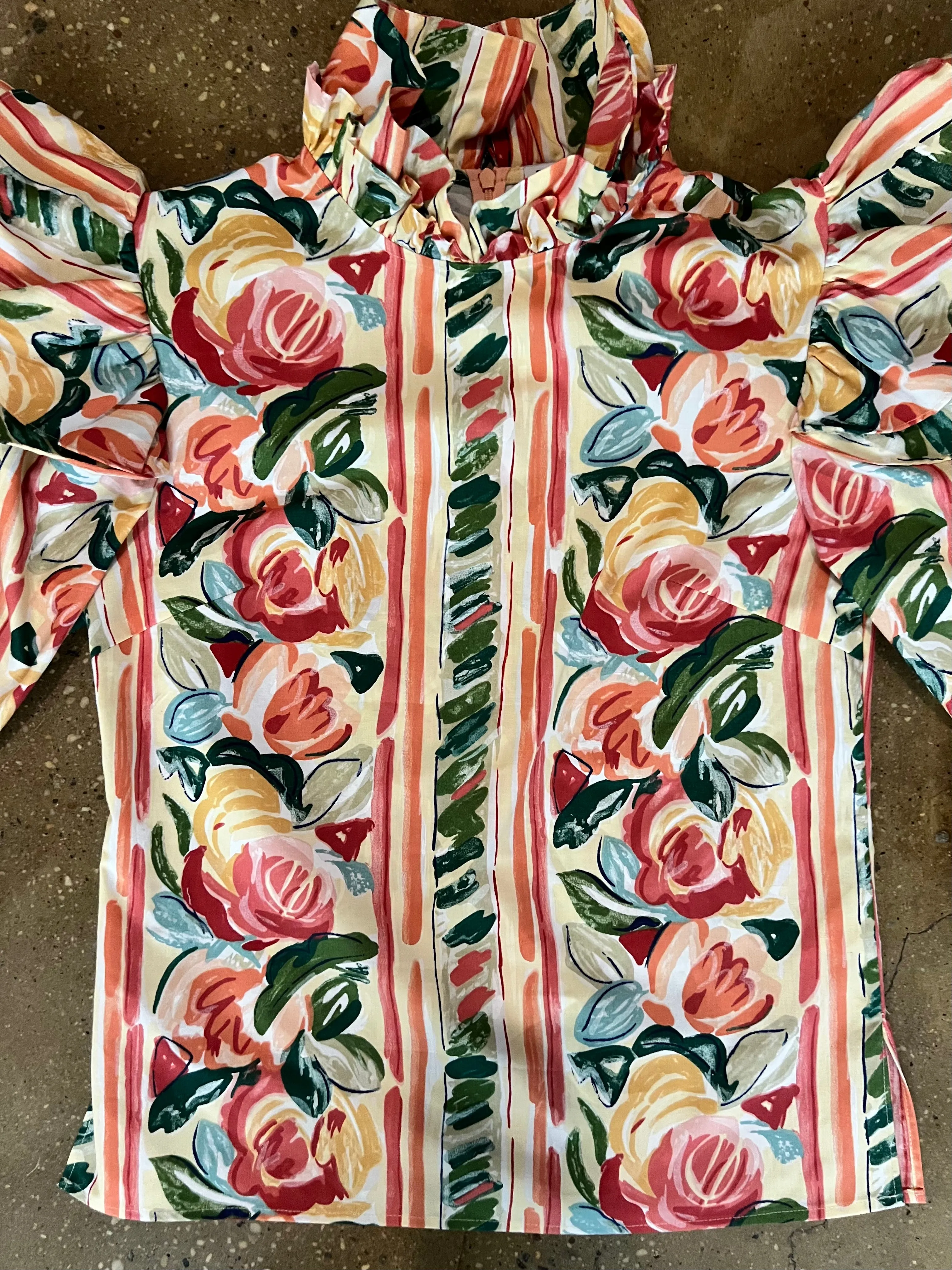 Antoinette Blouse in Vintage 1980's Floral sold by Batsheva product image thumbnail 2