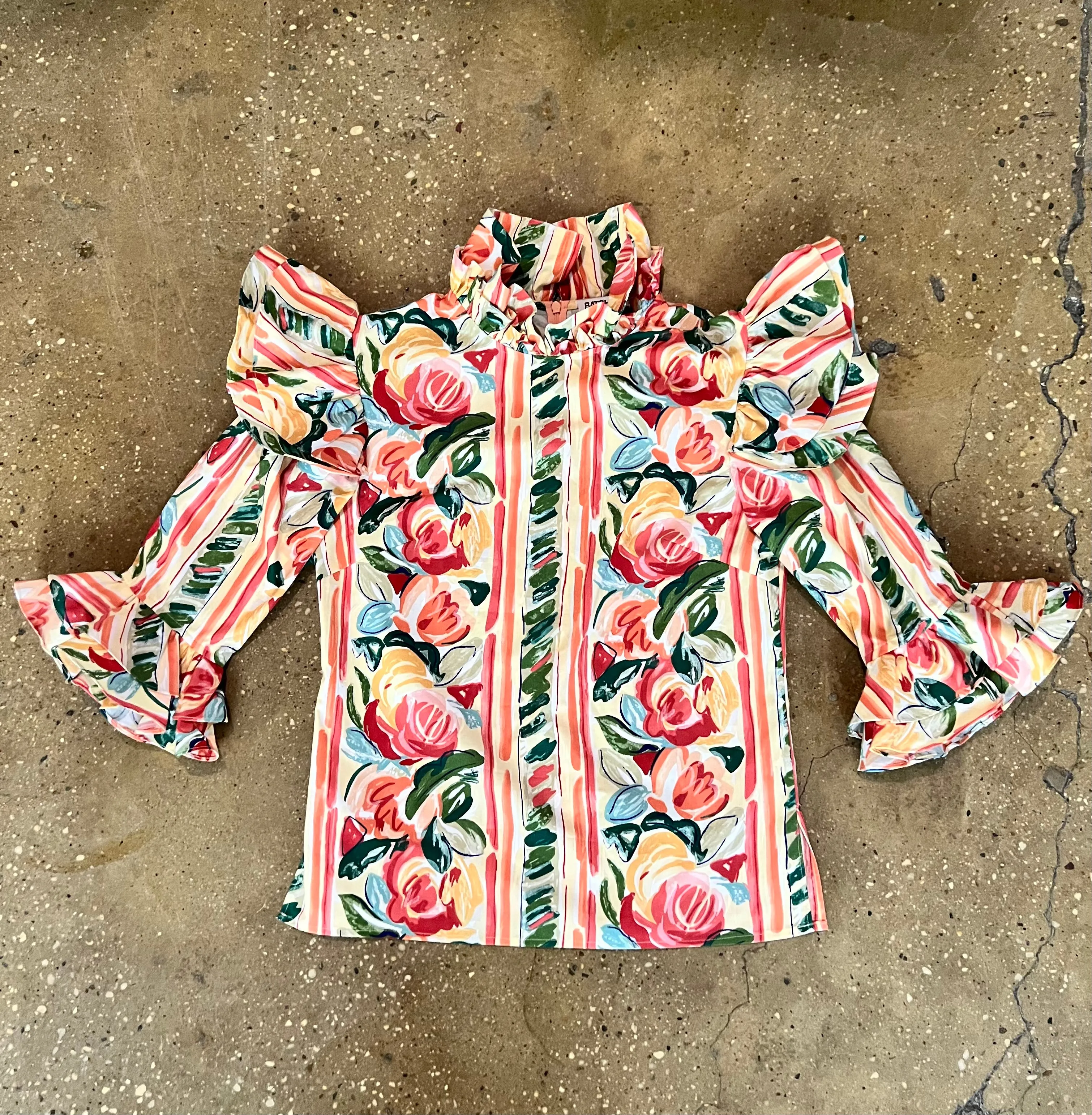 Antoinette Blouse in Vintage 1980's Floral sold by Batsheva