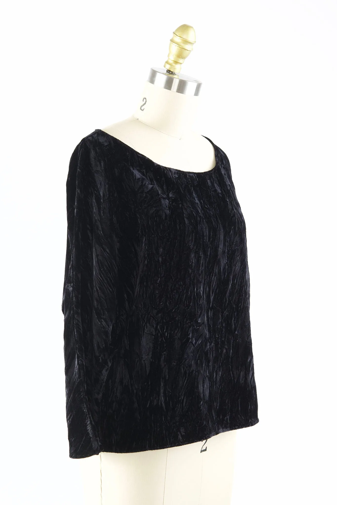 Erin Top in Black Crushed Velvet sold by Batsheva product image thumbnail 2
