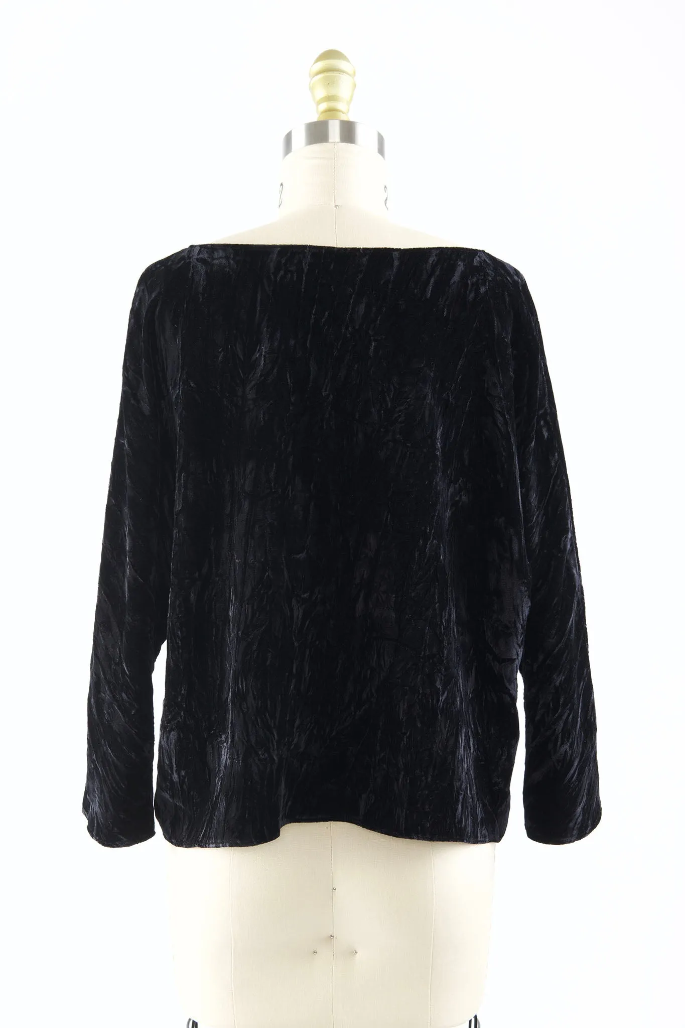 Erin Top in Black Crushed Velvet sold by Batsheva product image thumbnail 3