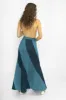 Cera Skirt in Blue Denim sold by Batsheva