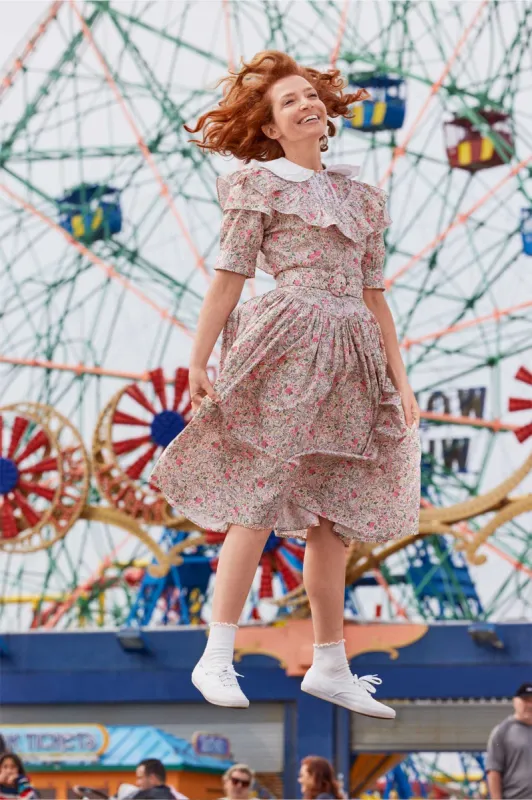 Sample Sale Laura Ashley x BATSHEVA Ileang Dress in Rowena sold by Batsheva