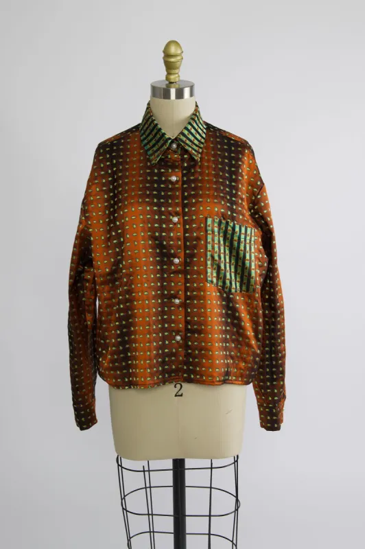 Button Up Shirt in Vintage Paisley Print sold by Batsheva