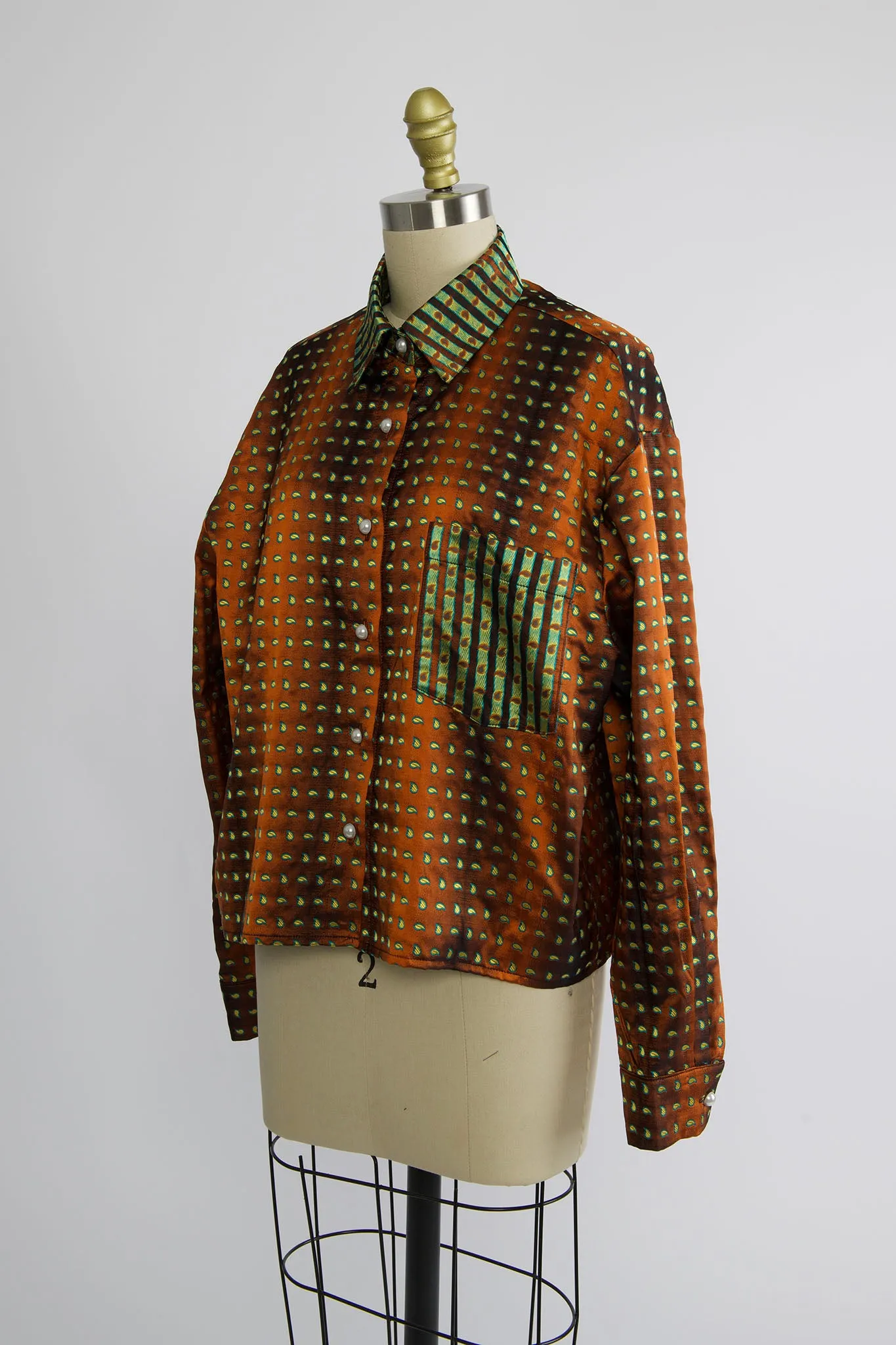 Button Up Shirt in Vintage Paisley Print sold by Batsheva product image thumbnail 2