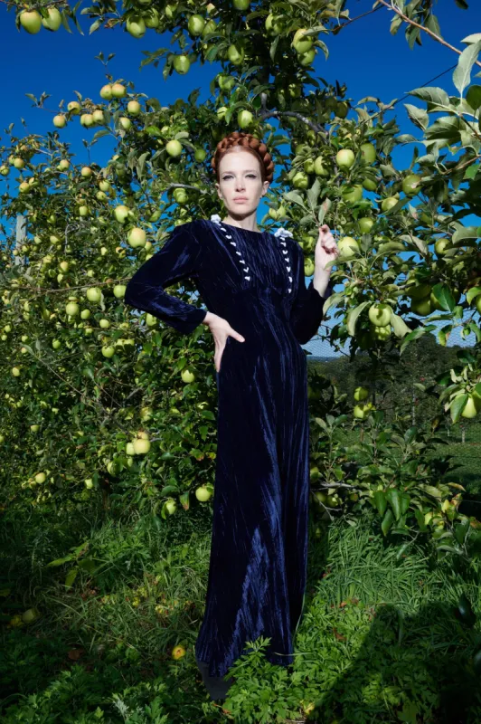 Reem Dress in Navy made by Batsheva