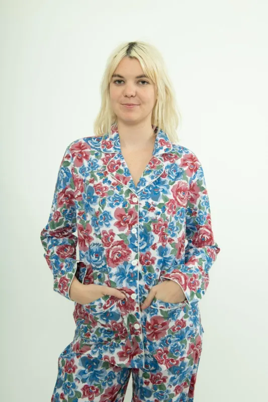 Sample Sale Floral Pajama Blouse made by Batsheva