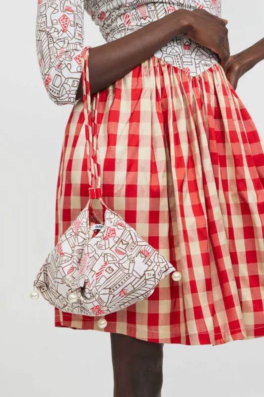 One-Of-A-Kind Venetian Bag in Vintage Shirts and Ties made by Batsheva