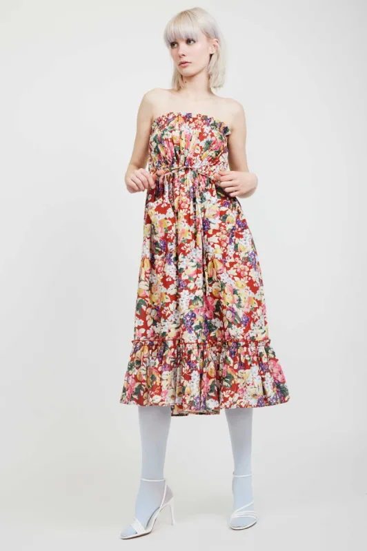 Laura Ashley x BATSHEVA Bronwyn Dress in Rubens sold by Batsheva
