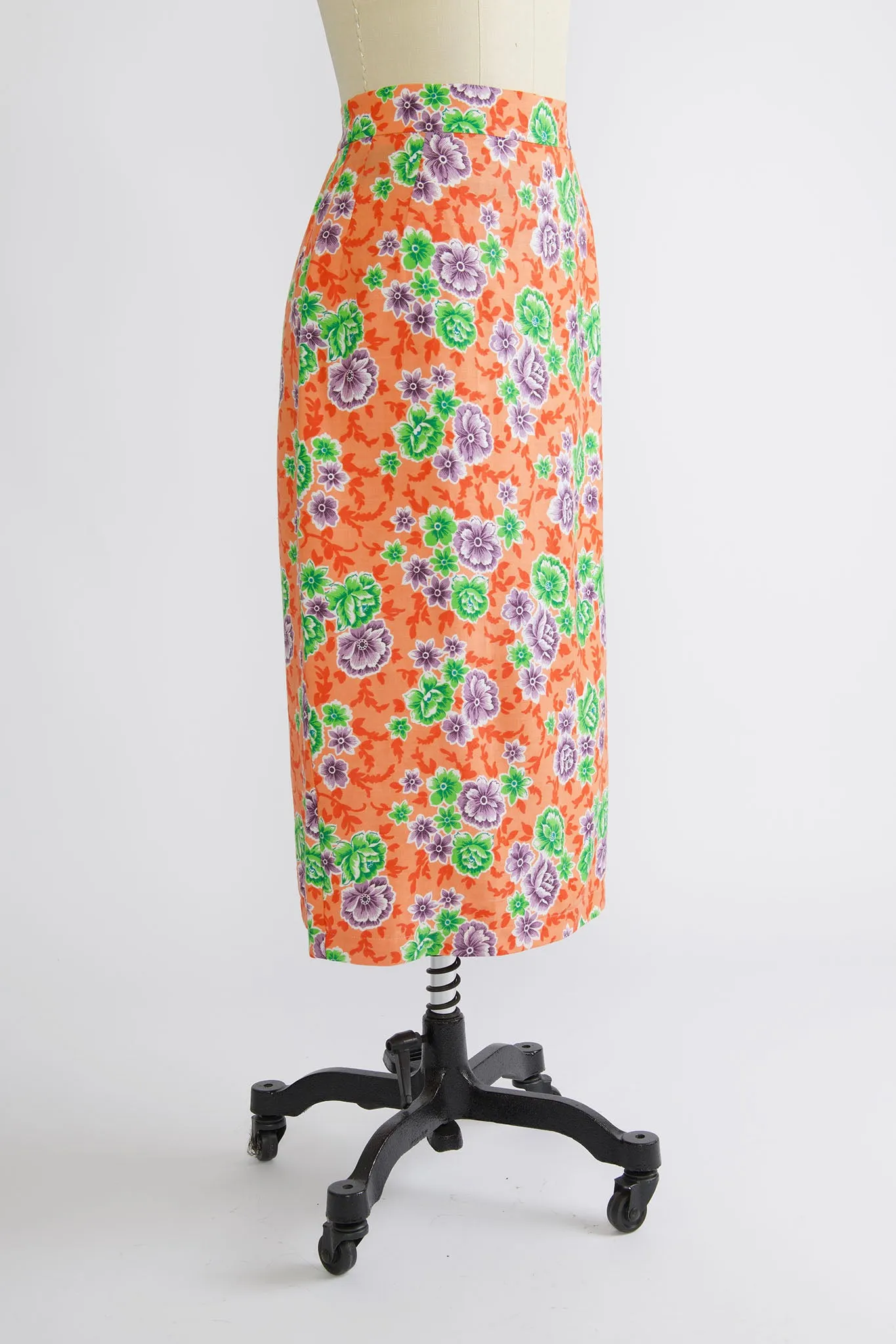 Pencil Skirt in Vintage Orange Floral sold by Batsheva product image thumbnail 2