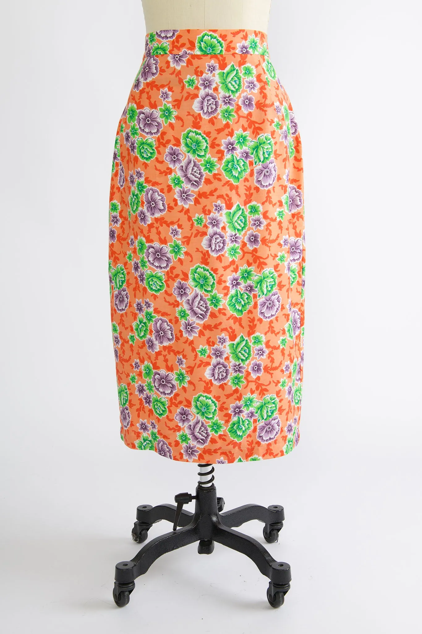 Pencil Skirt in Vintage Orange Floral sold by Batsheva product image thumbnail 3
